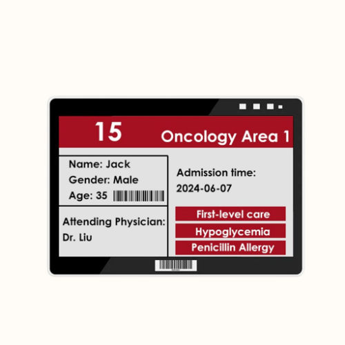 7.5 inch Tri-color E-paper Display Wi-Fi Electronic Shelf Label for Supermarket